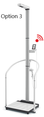 seca 655 - (HR+/US) - NEW Class III digital high capacity hand-rail scale with BMI & WiFi connectivity, user & patient ID on-screen verification and optional ultrasound height measure