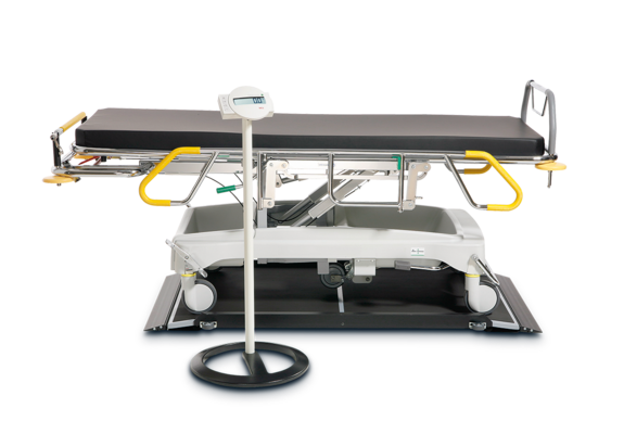 seca 657 - Class III high capacity digital platform scale for trolleys / stretchers with BMI, wireless connectivity