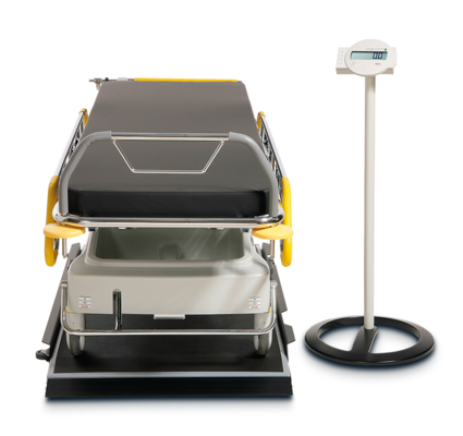 seca 657r - Class III high capacity digital platform scale for trolleys / stretchers with BMI. RS232 interface - ideal for Renal Units