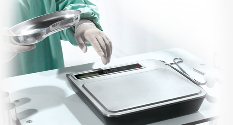 seca 856 - Organ & nappy scale with stainless steel cover & moisture protected electronics