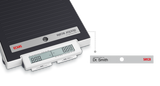 seca 878dr - Class III digital flat scale with foot switches, double display & customizable labels