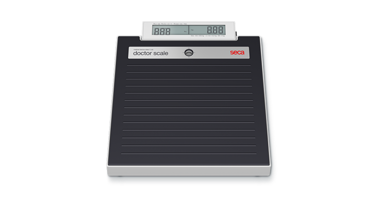 seca 878dr - Class III digital flat scale with foot switches, double display & customizable labels