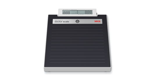 seca 878dr - Class III digital flat scale with foot switches, double display & customizable labels