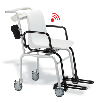 seca 959 - Class III digital high capacity chair scale with fold up arm & footrests, BMI, Wireless Connectivity