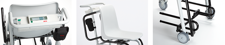 seca 959r - Class III digital high capacity chair scale with fold up arm & footrests, BMI. RS232 interface - ideal for Renal Units