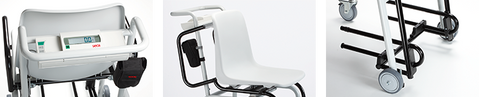 seca 959r - Class III digital high capacity chair scale with fold up arm & footrests, BMI. RS232 interface - ideal for Renal Units