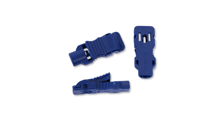 Seca Snapclip Connectors - Snapclip connectors for disposable snap and tab electrodes (fits 3 mm and 4 mm patient cables)