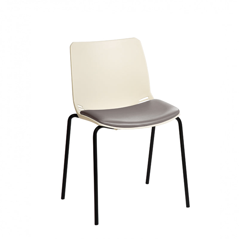 Sunflower - Neptune Visitor Chair with Grey Vinyl Upholstered Seat Pad