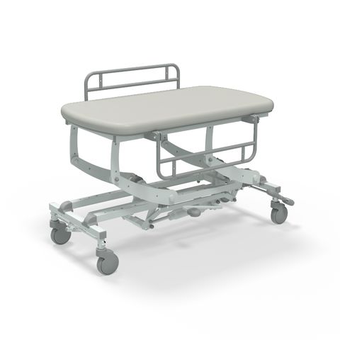 Seers - CLINNOVA Mobile Hygiene Hydraulic Table Small (125cm), incl. side support rails with wheel and base options (265Kg SWL)