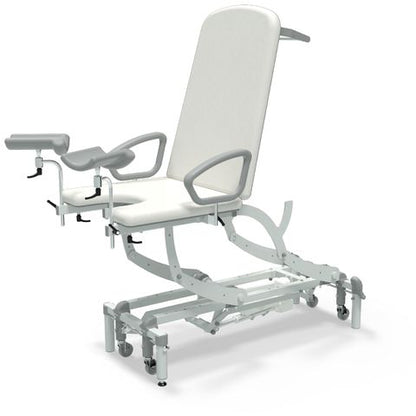 Seers - CLINNOVA Gynae 2 Electric couch, electric back rest and gas assisted foot rest, classic base with wheel and switch options (265Kg SWL)