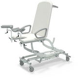 Seers - CLINNOVA Gynae 2 Electric couch, electric back rest and gas assisted foot rest, classic base with wheel and switch options (265Kg SWL)