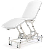 Seers - Medicare 3 Section Electric Couch with electric backrest and gas assisted footrest - white 