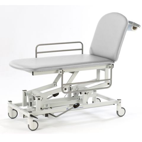 Seers - Medicare 2 Section Hydraulic Mobile Treatment Couch with gas assisted backrest