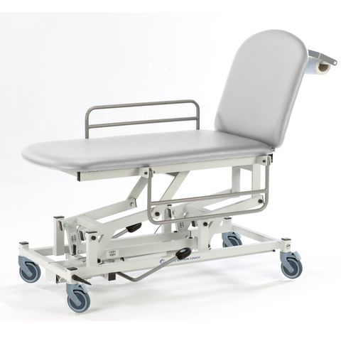 Seers - Medicare 2 Section Hydraulic Mobile Treatment Couch with gas assisted backrest