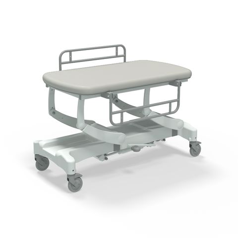 Seers - CLINNOVA Mobile Hygiene Hydraulic Table Small (125cm), incl. side support rails with wheel and base options (265Kg SWL)
