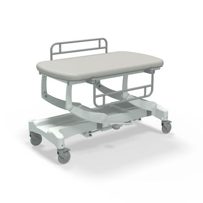 Seers - CLINNOVA Mobile Hygiene Hydraulic Table Small (125cm), incl. side support rails with wheel and base options (265Kg SWL)