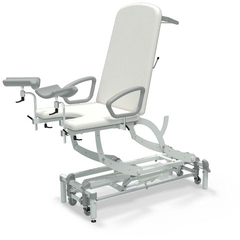 Seers - CLINNOVA Gynae 1 Electric couch, gas assisted back and foot rest, classic base with wheel and foot switch options (265Kg SWL)