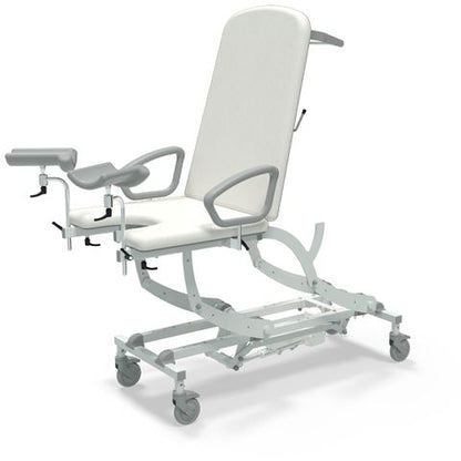 Seers - CLINNOVA Gynae 1 Electric couch, gas assisted back, hand switch, with base and wheel options (265Kg SWL)