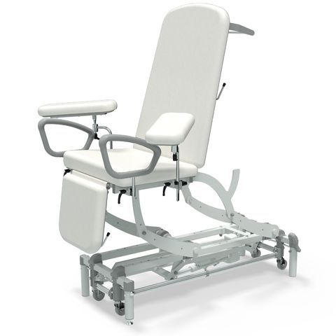 Seers - CLINNOVA Phlebotomy 1 Electric couch, gas assisted back and foot rest, classic base with wheel and foot switch options (265Kg SWL)