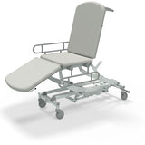 Seers - CLINNOVA Mobile 3 Section electric couch with classic base and gas assisted back and foot rest and switch and wheel options (265Kg SWL)