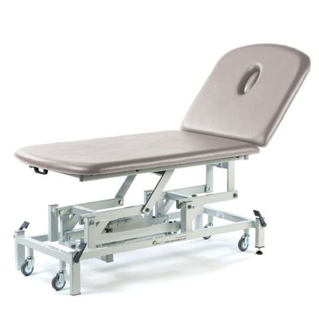 Seers - Therapy Bariatric 2 Section Couches, electric, with wheel and switch options - pale grey
