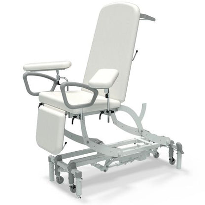 Seers - CLINNOVA Phlebotomy 1 Electric couch, gas assisted back and foot rest, classic base with wheel and foot switch options (265Kg SWL)