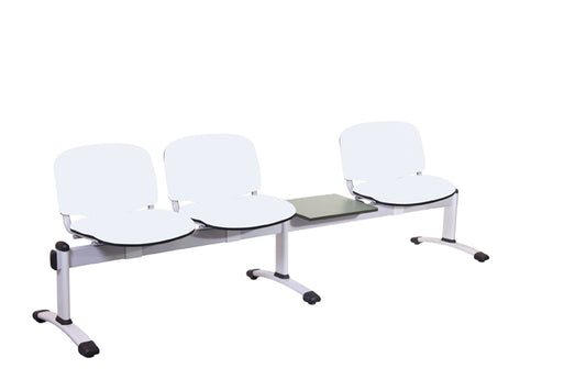 Sunflower - Visitor 4 Section Module - Incorporating 3 Seats/Backs & 1 Magazine Table