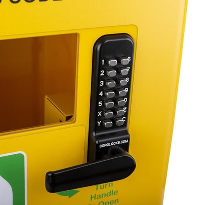 Polycarbonate Outdoor Defibrillator Cabinet with Code Lock, Heating System and LED Light